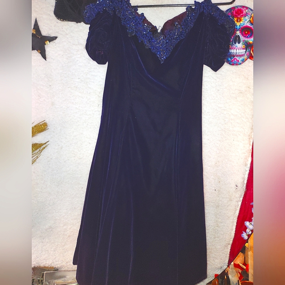 Deep Purple Satin Dress